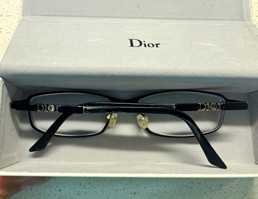 Christian Dior CD3175 Eyeglasses Black Italy 55-15-135 Frames w Dior Case